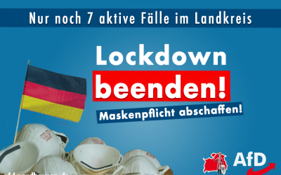 Nordhausen: Lockdown beenden, Maskenpflicht abschaffen!