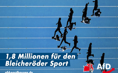 Sportstätte: 1,8 Millionen Euro für Bleicherode!